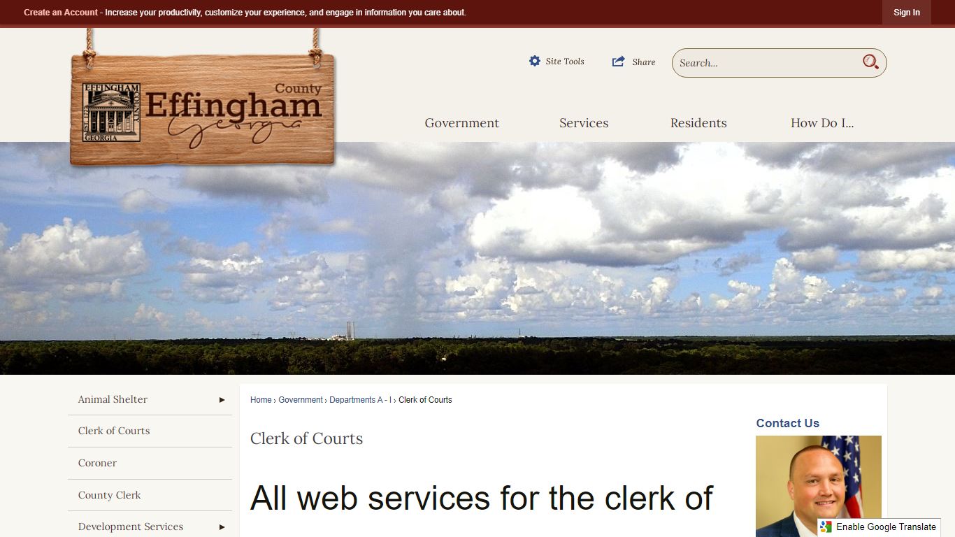 Clerk of Courts | Effingham County, GA
